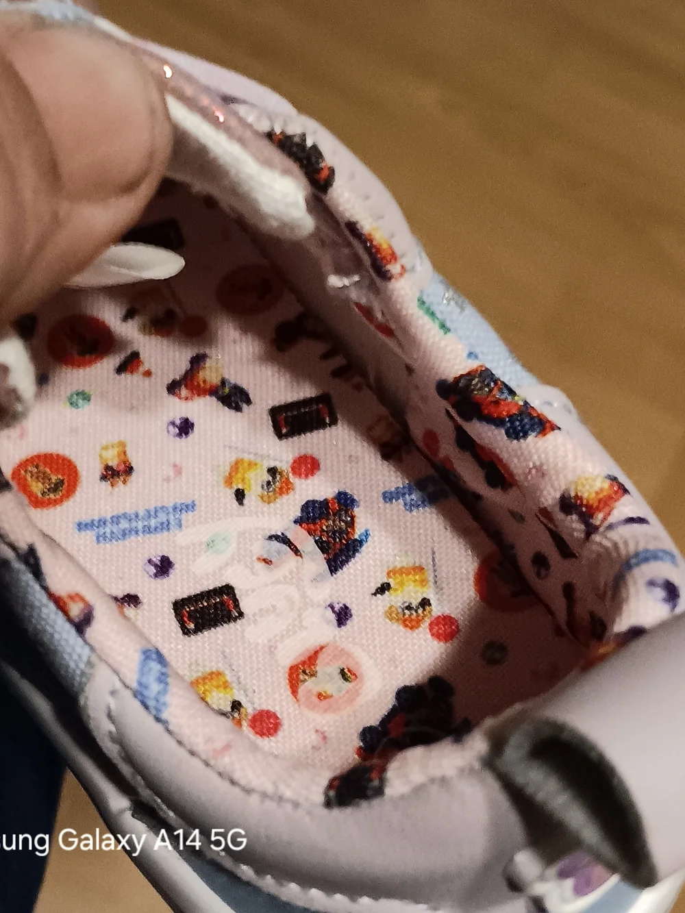 Girls Bluey Glitter Character Sneakers in Pink and Light Blue